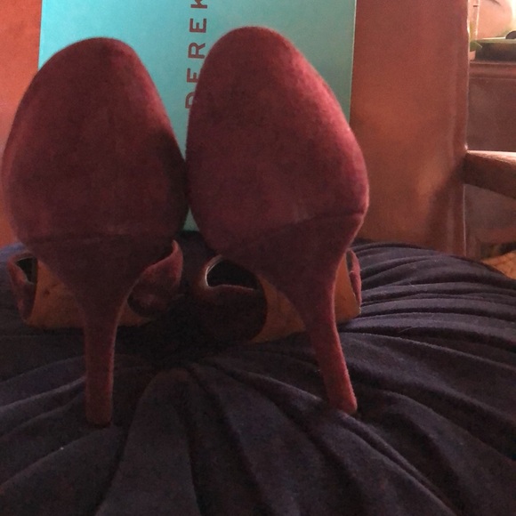 Vince Suede D'Orsay Celeste Pumps Purple Pointed-Toes - Picture 5 of 7